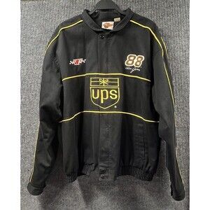 Winners Circle Black UPS Jacket Dale Jarrett #88 Mens XL Coat‎ Nascar Racing